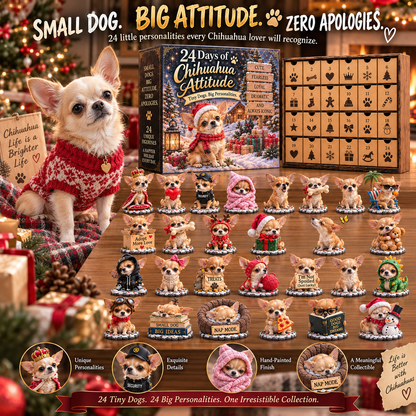 🐾 Small Dog, Big Attitude?! ❤️ 2026 Chihuahua Christmas Collection – 24 Days of Tiny Personalities & Big Love! 🎄