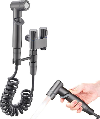 🔥 1-In-2-Handheld Out Dual Control Valve Bidet Sprayer for Toilet
