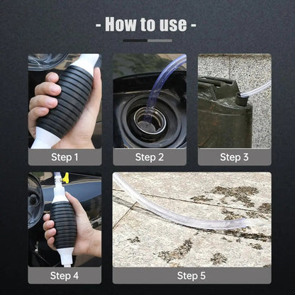 2 in 1 Manual Oil Pump Dual Flow Hand Siphon Pump
