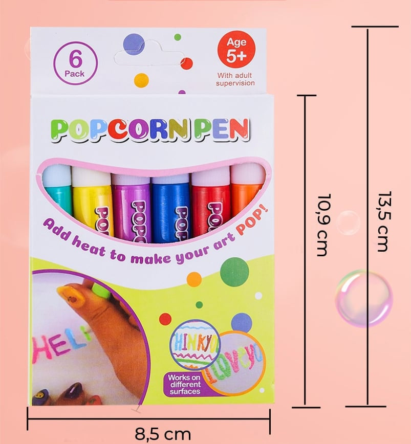 Magic Puffy 3D Art Pens – Heat-Activated Craft Markers