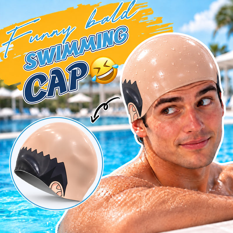 😂 Realistic Bald Head Swim Cap | Funny Pool Party Prank