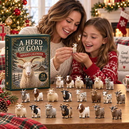 🐏 24 Days of Goats Advent Calendar – 24 Collectible Acrylic Goat Charms
