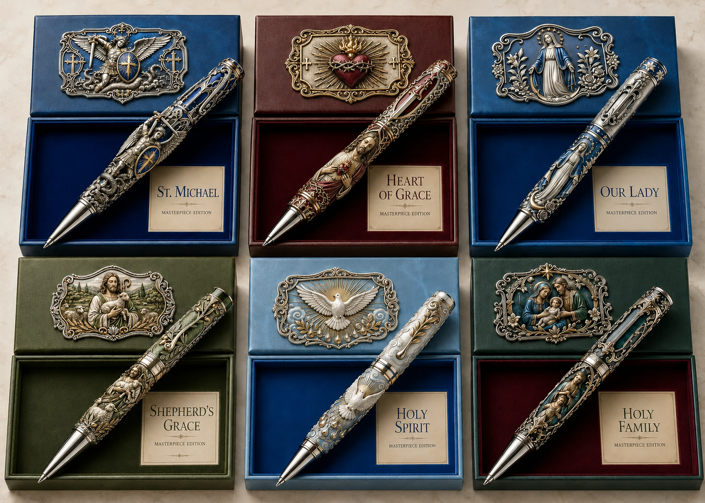 🔥 LAST DAY 50% OFF – ✝️ Sacred Legacy Faith-Inspired Keepsake Pen Collection | 6 Devotional Designs for Prayer Journaling, Bible Study & Meaningful Christian Gifts 🖊️✨