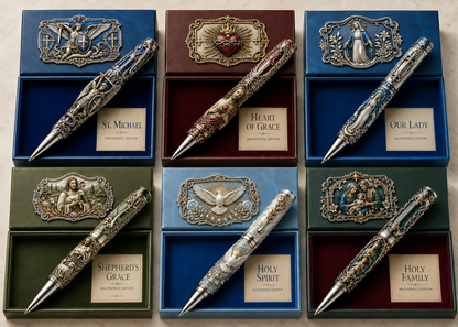 🔥 LAST DAY 50% OFF – ✝️ Sacred Legacy Faith-Inspired Keepsake Pen Collection | 6 Devotional Designs for Prayer Journaling, Bible Study & Meaningful Christian Gifts 🖊️✨
