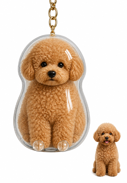 🐾Pet Hair Memorial Capsule Keychain