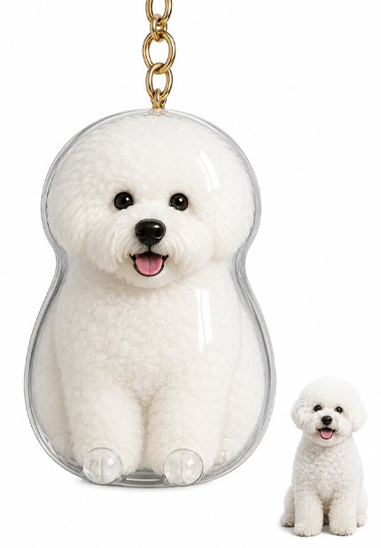 🐾Pet Hair Memorial Capsule Keychain