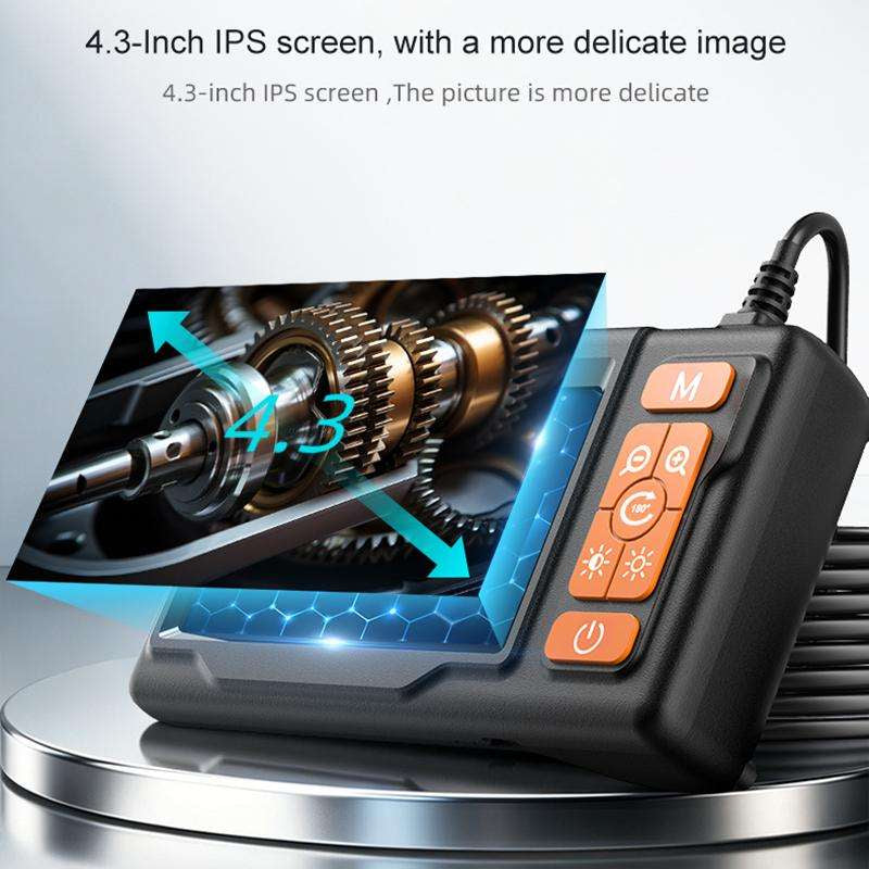 🔥4.3“ Screen Industrial Endoscope HD Pipeline Borescope Camera