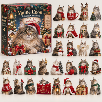 24 Days of Maine Coons – Majestic Looks, Gentle Hearts 🐾🎄