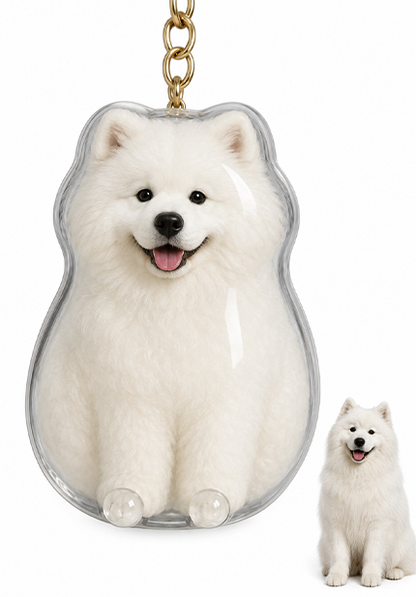 🐾Pet Hair Memorial Capsule Keychain