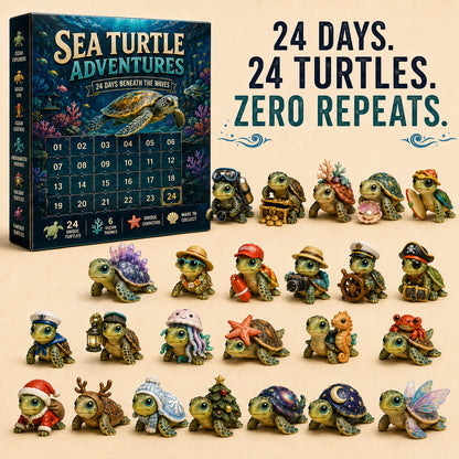 🐢Sea Turtle Adventures Advent Calendar – 24 Unique Ocean Turtle Collectibles