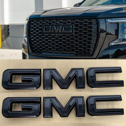 New GMC Grille & Tailgate Emblem Replacement Badge Fits 19-26 Sierra