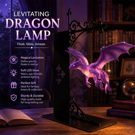 Dragon Bookshelf Lamp - Enchanting Floating Dragon Night Light