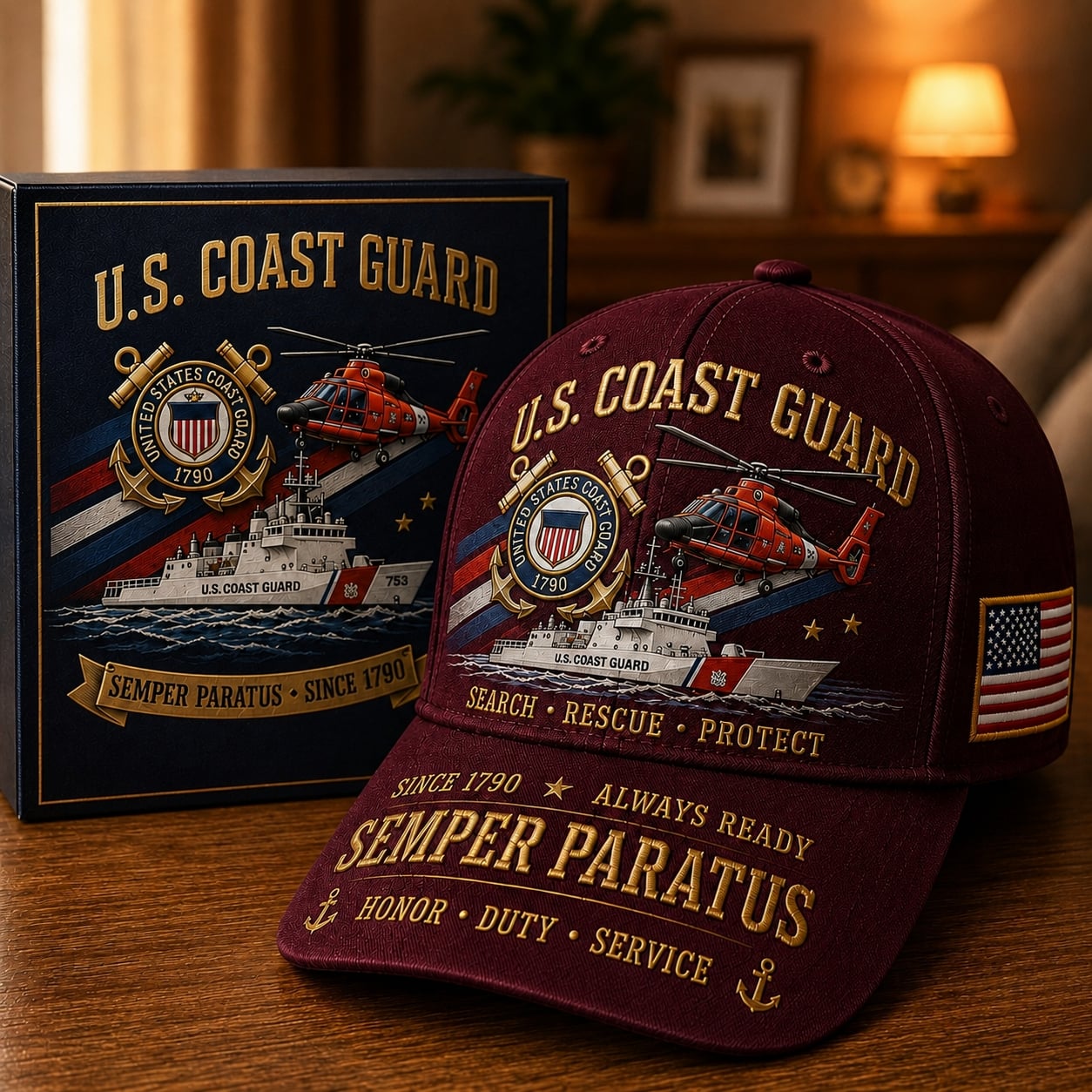 ⚓U.S. Coast Guard Career Commemorative Cap