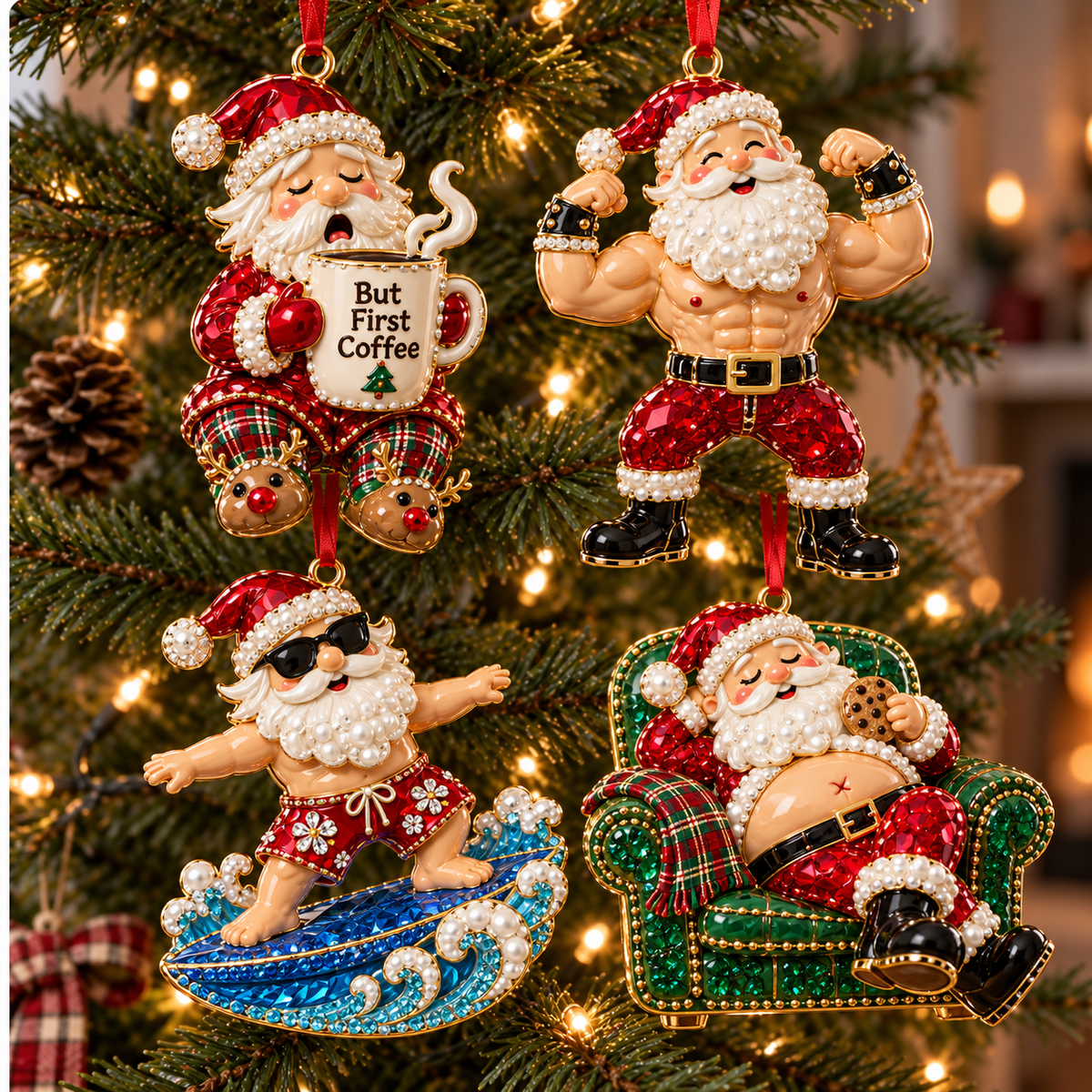 2026 Santa’s Off-Duty Christmas Ornaments – 8 Sparkling Designs to Make Spirits Bright