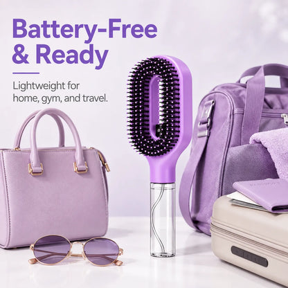 ✨ 2-in-1 Mist Hairbrush | Instant Detangle & Anti-Frizz