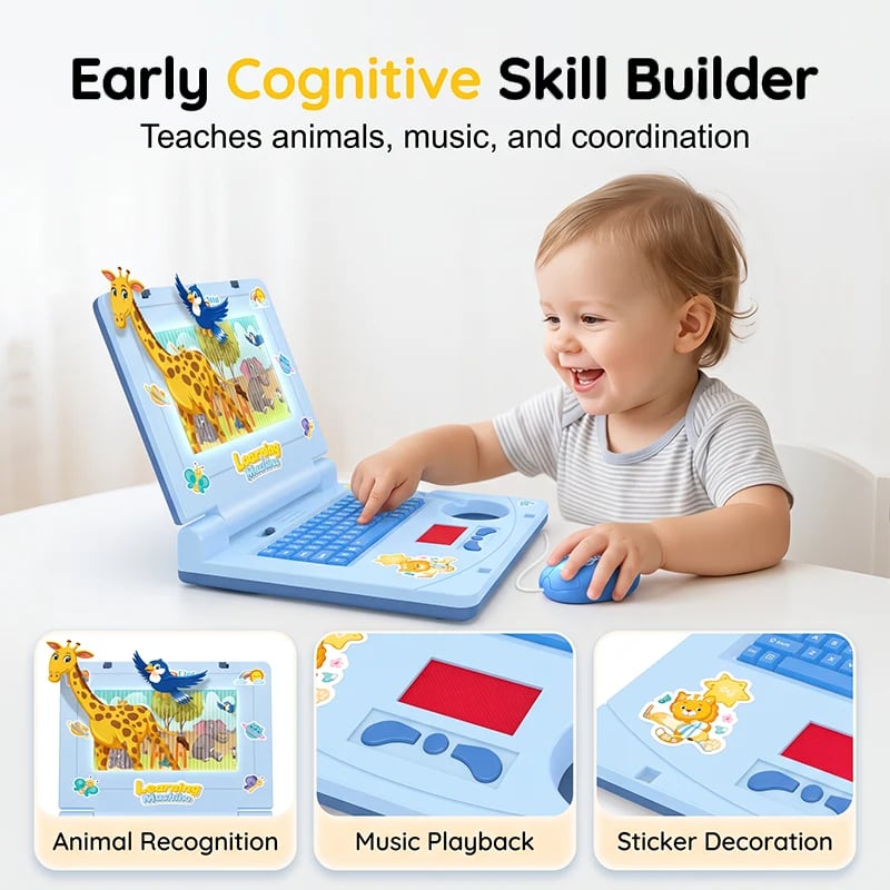🎉 2026 Sale — Over 28,000 Sold!💻 Interactive Simulation Toy Laptop 🎵