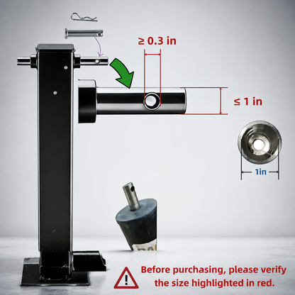 🛠️⚡ Trailer Jack Drill Bit Adapter - Compatible with 1-inch Drive Shaft