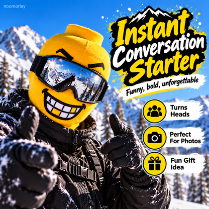 🎭 Funny Printed Ski Balaclava | Full-Face Winter Mask