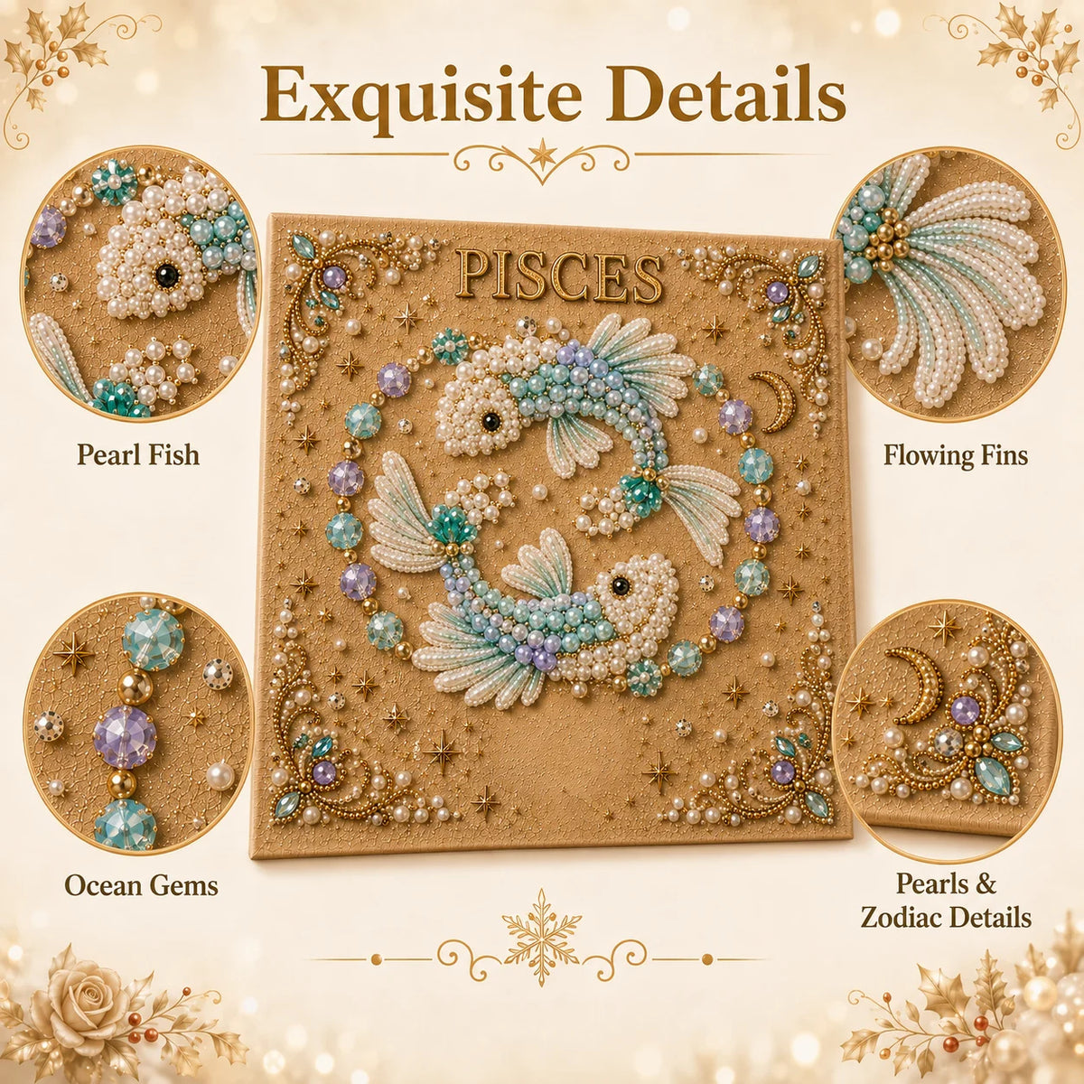 💫 Beginner-Friendly Zodiac Pearl Art DIY Kit  | Complete Craft Kit Included 💕