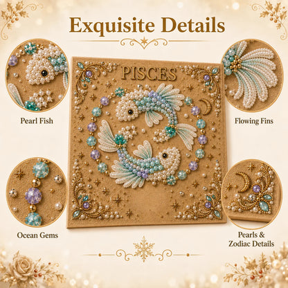 💫 Beginner-Friendly Zodiac Pearl Art DIY Kit  | Complete Craft Kit Included 💕
