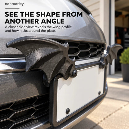 🦇 Midnight Wings – Bat Wing License Plate Decorations