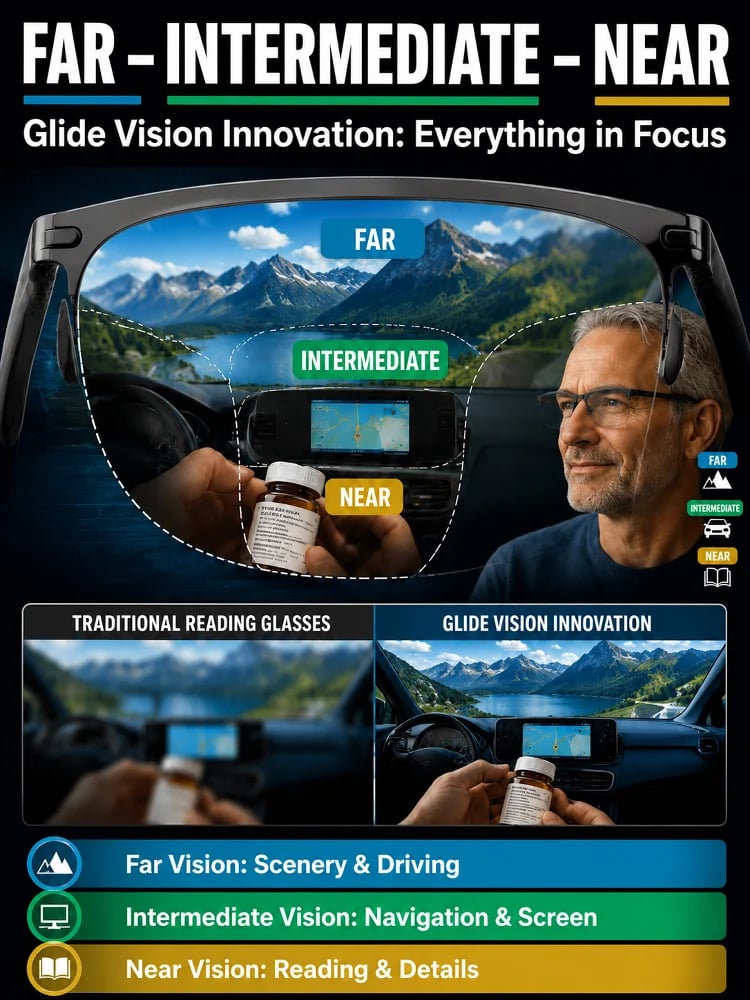 AI Smart Long Battery Life Wireless Bluetooth 6.0 Translation Glasses