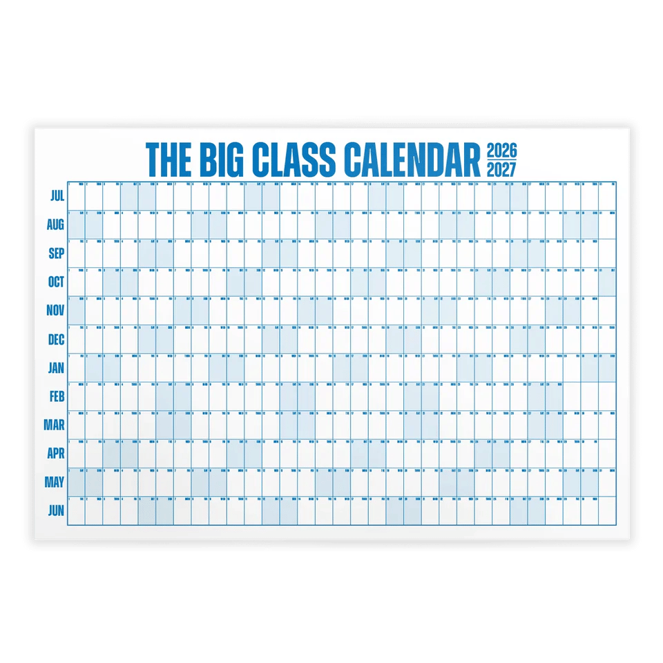 📚 Back-to-School Sale — 49% OFF Today! 💥📅 The Big Class Calendar - Academic Year 2026-2027