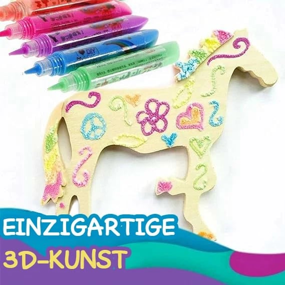 Magic Puffy 3D Art Pens – Heat-Activated Craft Markers