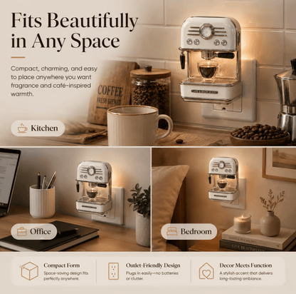 ☕ Retro Espresso Machine Plug-In Diffuser