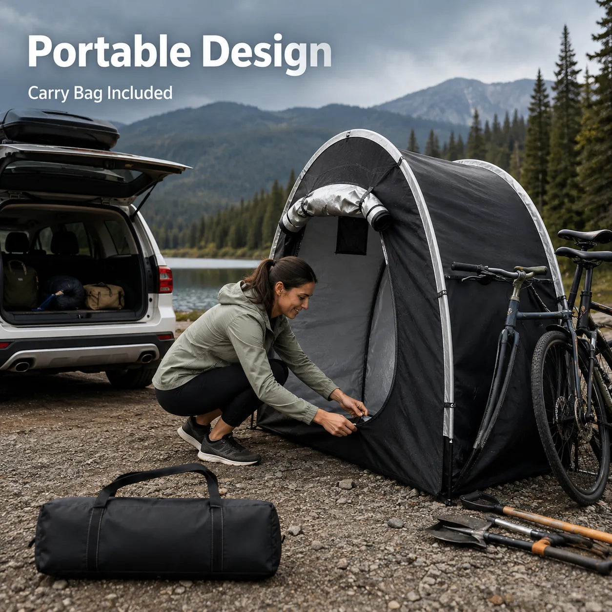 🚲 Outdoor Bike Storage Tent | 3000mm Heavy Waterproof Windproof Shelter 🌧️ For Bicycles, Motorcycles & Garden Outdoor Gear Storage
