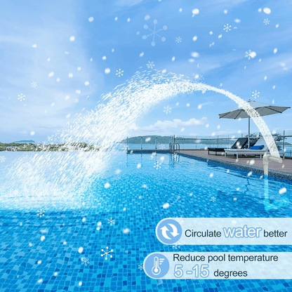 💥Summer Hot Sale 49% off - Pool Fountain for Above-ground Pool & Inground Pool Outdoor Waterfall Spray Installation
