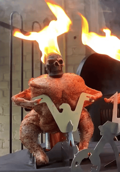 🔥Motorcycle Chicken Roaster For Beer Can Chicken
