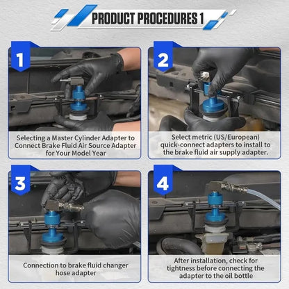 🔩 Universal 58mm Master Cylinder Brake Bleeder Adapter Kit