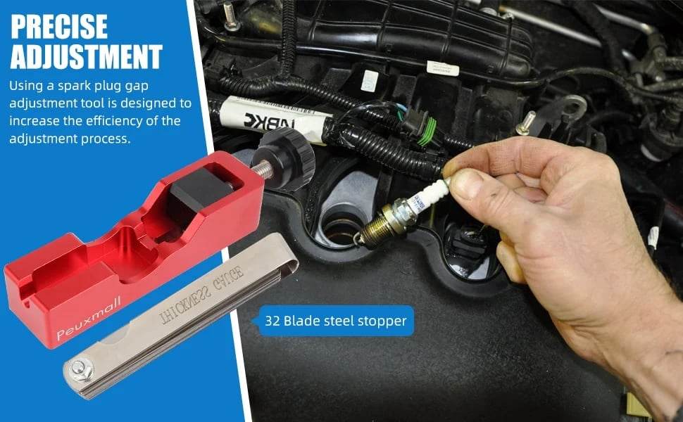 🛠️Spark Plug Gap Tool with Feeler Gauge