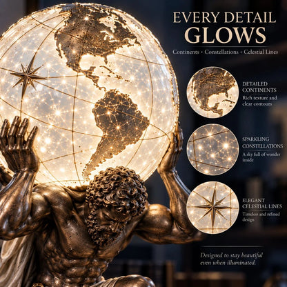 🌍 Atlas Illuminated World Sphere Lamp🌍