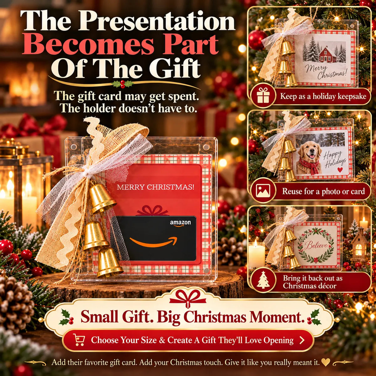 💯🔥 50% OFF -🎄Christmas Gift Card Keepsake Frame