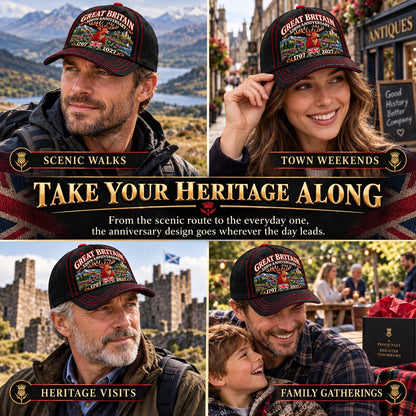 🔥LAST DAY 49% OFF - 👑🇬🇧 Great Britain 320th Anniversary Heritage Cap | 100% Cotton • Detailed Embroidery