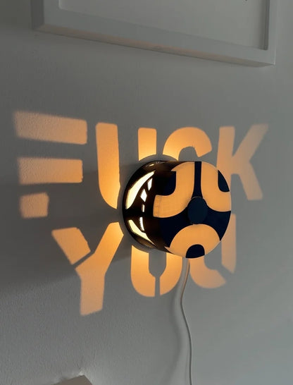 🖤FU*K YOU Projection Wall Lamp – Perfect for Office Mood