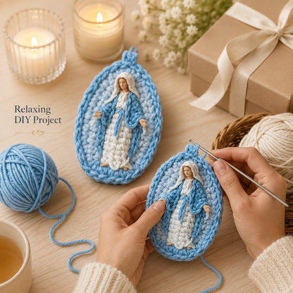 🙏 Limited-Time 50% OFF – DIY Crochet Virgin Mary Hanging Ornament Kit