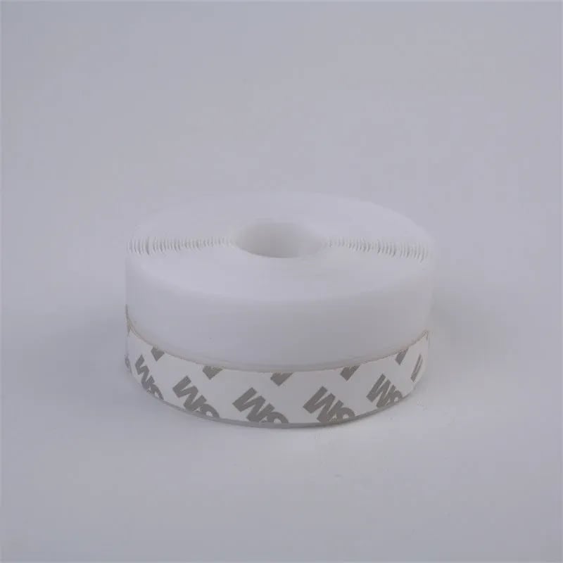 Silicone Door Weather Stripping Seal Strip, 5M/16.4FT Adhesive Door Bottom Draft Stopper for Doors and Windows