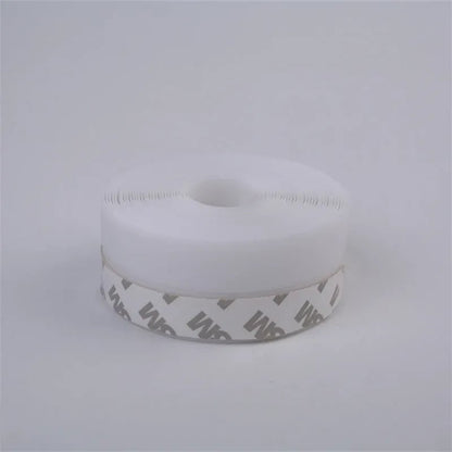 Silicone Door Weather Stripping Seal Strip, 5M/16.4FT Adhesive Door Bottom Draft Stopper for Doors and Windows