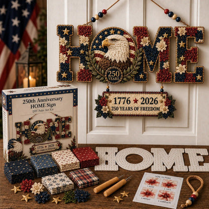 🔥49% Off Last Day - 🎄 ✨ DIY Fabric Poke Art HOME Sign Kit – No-Sew Seasonal Door & Wall Hanging Craft 🏡(📦Buy 2 Free Shipping)