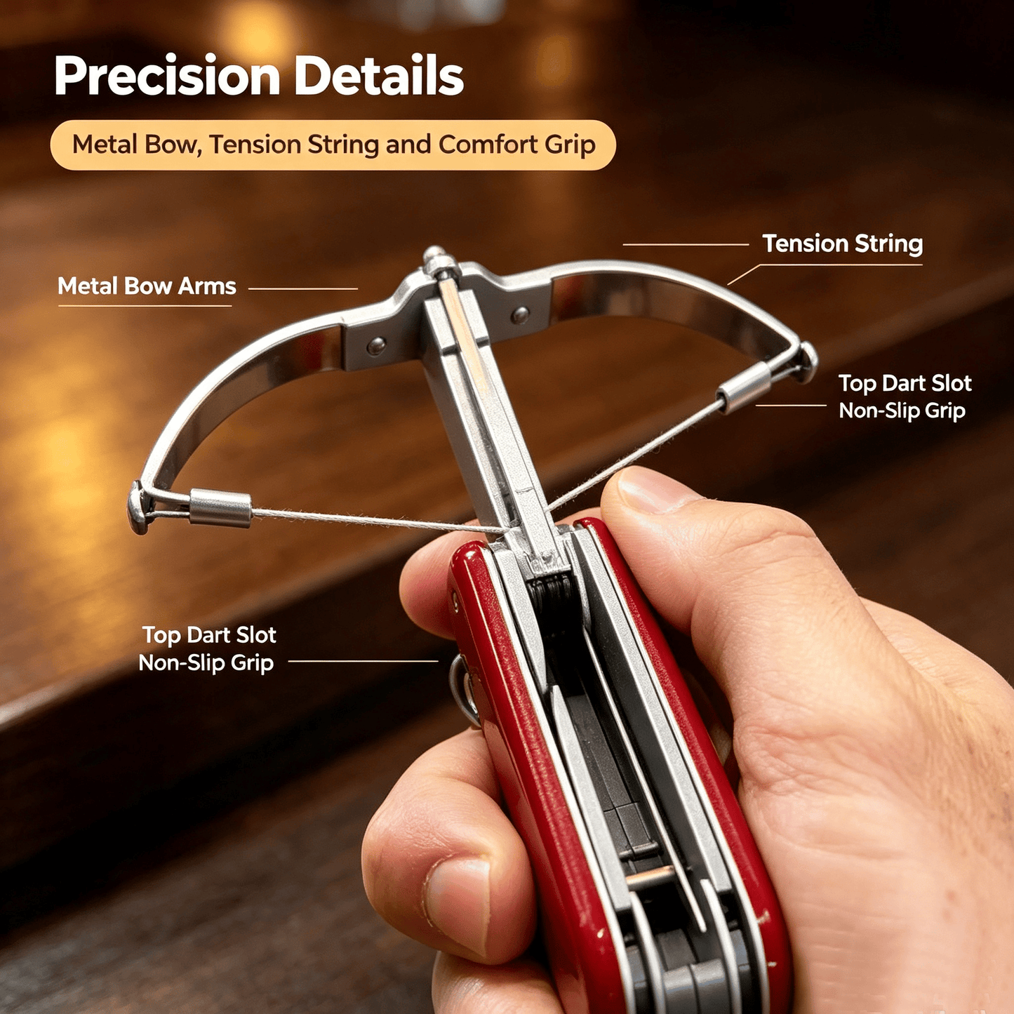 Mini Pocket Crossbow Toy, Portable Hand‐Held Small Crossbow
