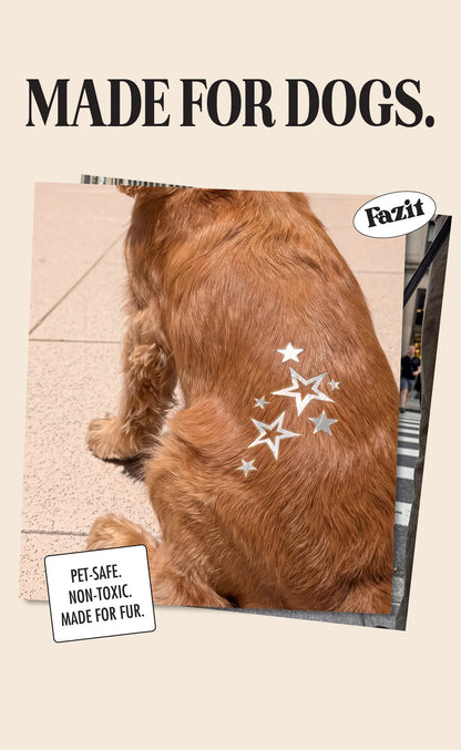 💫Temporary Dog Fur Tattoos – Waterproof, Pet-Safe & Easy to Remove | 4 Patches Per Pack🐾