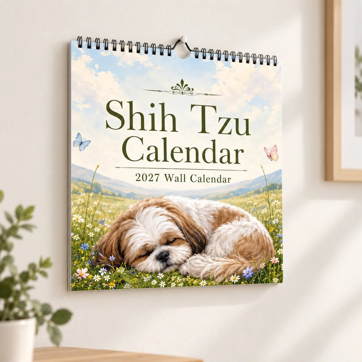 Shih Tzu 2027 Wall Calendar – Beautiful Shih‑Tzu Dog Art Calendar, Perfect Gift for Shih Tzu Lovers