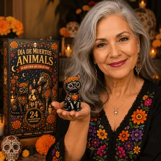 Día de Muertos Animals Advent Calendar 2026 – 24‑Day Folk Art Animal Figurine Collection | 24 Unique Collector‑Grade Miniatures