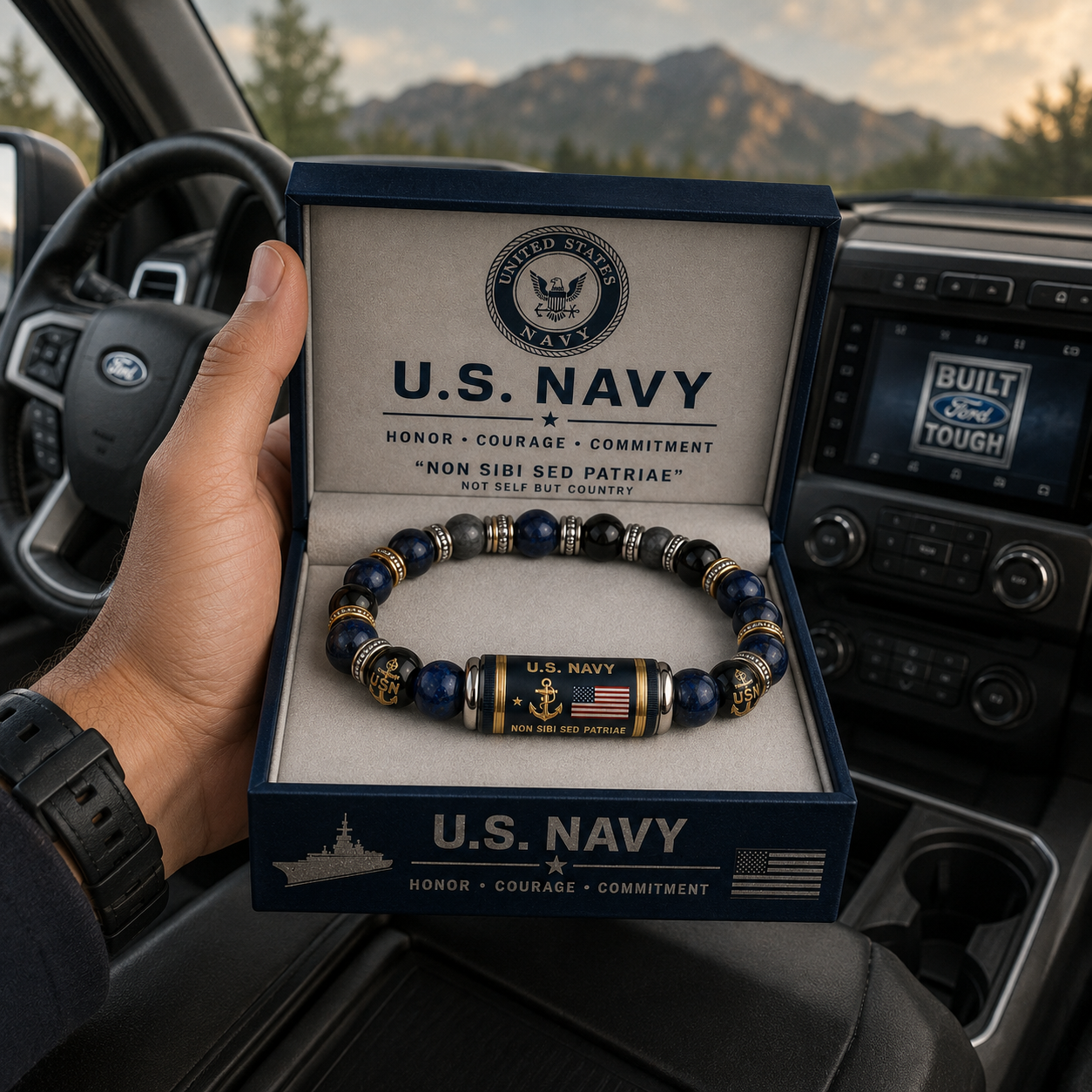 🇺🇸 Last Day Promo: 49% OFF - ⚓U.S. Navy Non Sibi Sed Patriae Tribute Beaded Bracelet - Buy 2 Get 1 Free & ✈️Free Shipping Today!
