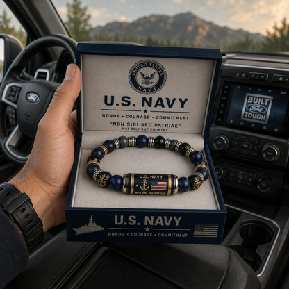 🇺🇸 Last Day Promo: 49% OFF - ⚓U.S. Navy Non Sibi Sed Patriae Tribute Beaded Bracelet - Buy 2 Get 1 Free & ✈️Free Shipping Today!