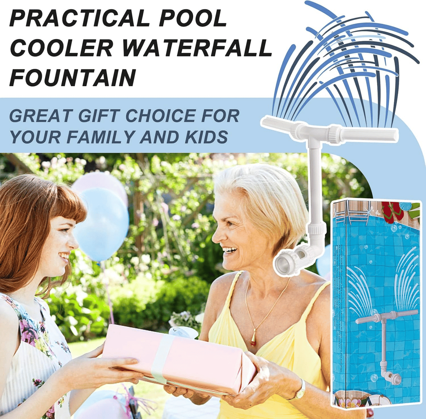 💥Summer Hot Sale 49% off - Pool Fountain for Above-ground Pool & Inground Pool Outdoor Waterfall Spray Installation