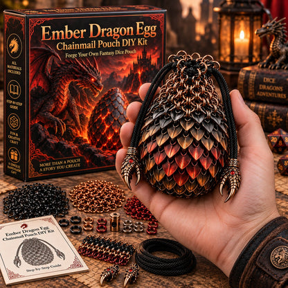 🔥Last Day 49% OFF - 🐉 Dragon Egg Chainmail Pouch DIY Kit